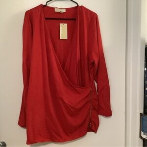 Michael Kors Vibrant Red Blouse